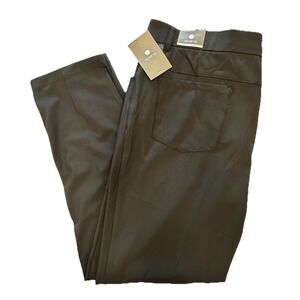 NEW Apana Pants Mens XL Black Standard Fit Tech Performance Stretch Work Travel